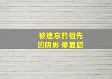 被遗忘的祖先的阴影 修复版